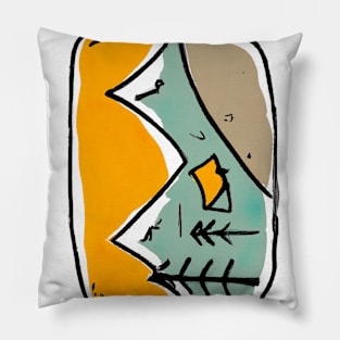 Camping Painting Pillow