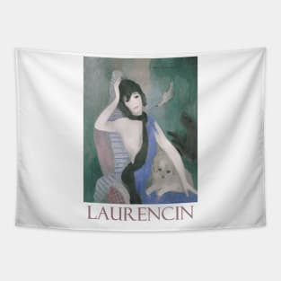 Portrait of Coco Chanel with Dog by Marie Laurencin Tapestry