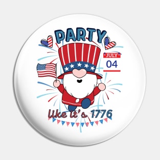 Revolutionary Celebration: Party Like It's 1776 Pin