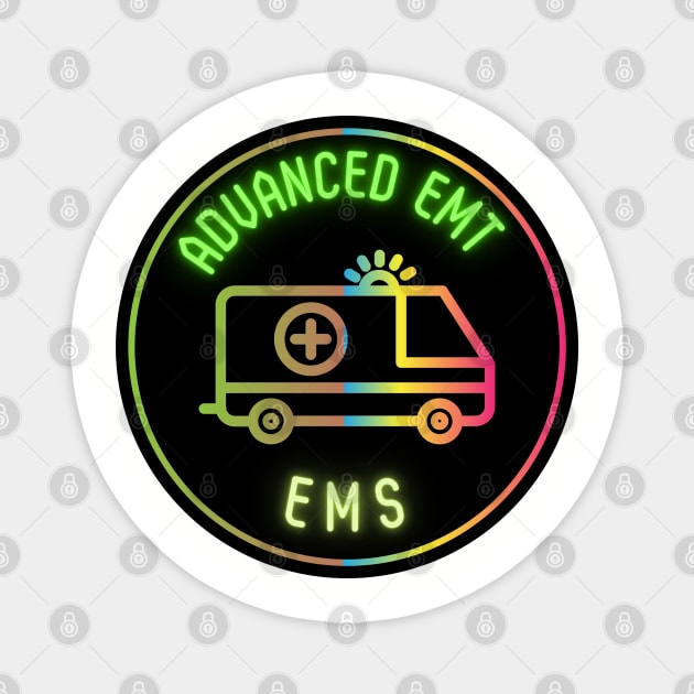 Neon advance emt Magnet by PixieMomma Co