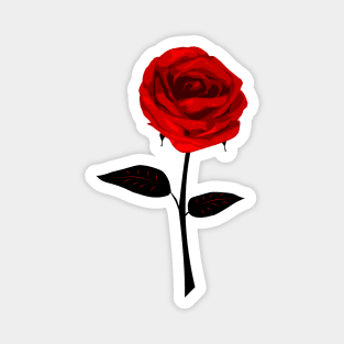 Red Rose / Light Clothes Magnet