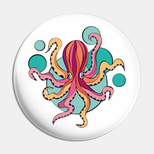 Pink Octopus Pin