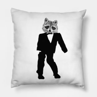 Twisted Raccoon Pillow