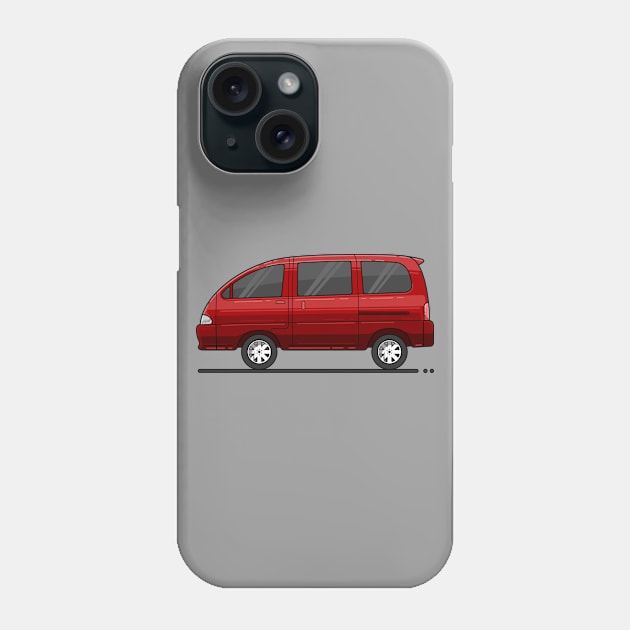 red retro car Phone Case by garistipis