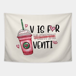 V is for Venti Velentine Tapestry