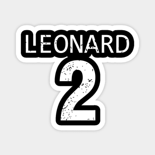 Kawhi Leonard Black Distressed Jersey Number 2 D9 LCKL2 Magnet