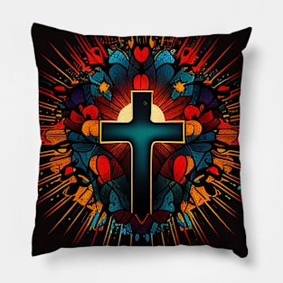 The Cross of Jesus Design V8 Pillow