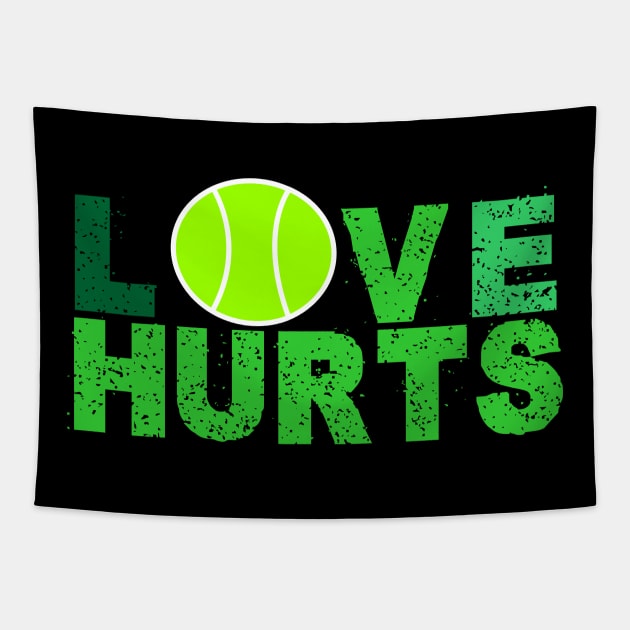 TENNIS - LOVE HURTS Tapestry by King Chris