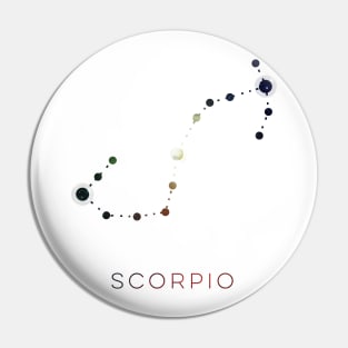 SCORPIO STAR CONSTELLATION ZODIAC SIGN Pin