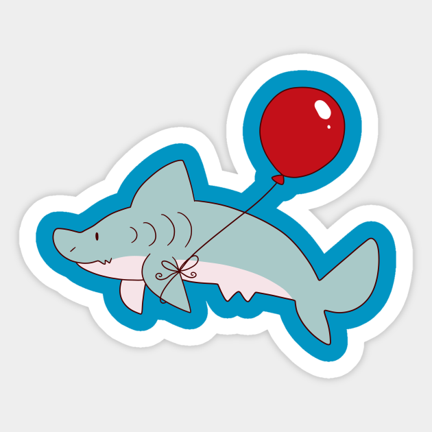 Balloon Shark - Shark - Sticker