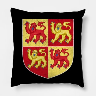 Llywelyn the Great / Llywelyn Fawr / Vintage Faded Crest Design Pillow