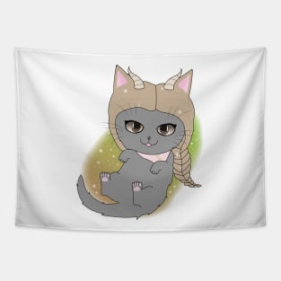 Zodiac Astrology Horoscope Star Sign Cat - Capricorn Tapestry