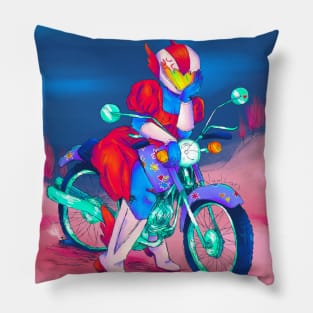 motor cross girl Pillow