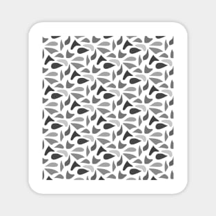 Black and white abstract pattern Magnet