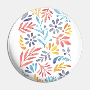 Watercolor floral pattern Pin