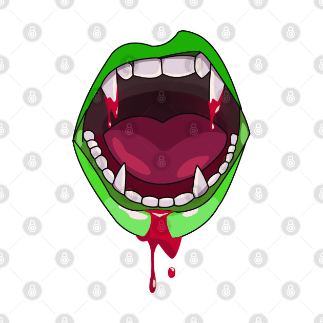 vampire mouth - vampire teeth by persa