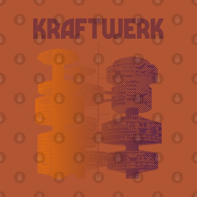 Kraftwerk Retro 80s Styled Tribute Fanart Design by DankFutura