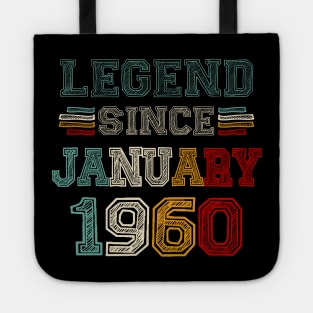 63 Years Old Legend Since January 1960 63rd Birthday Tote