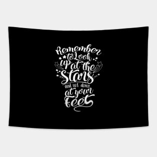 'Remember To Look Up At The Stars' Education Shirt Tapestry