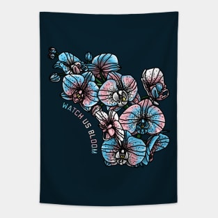 Watch Us Bloom Orchids Tapestry