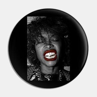 Erykah Badu Lips Pin