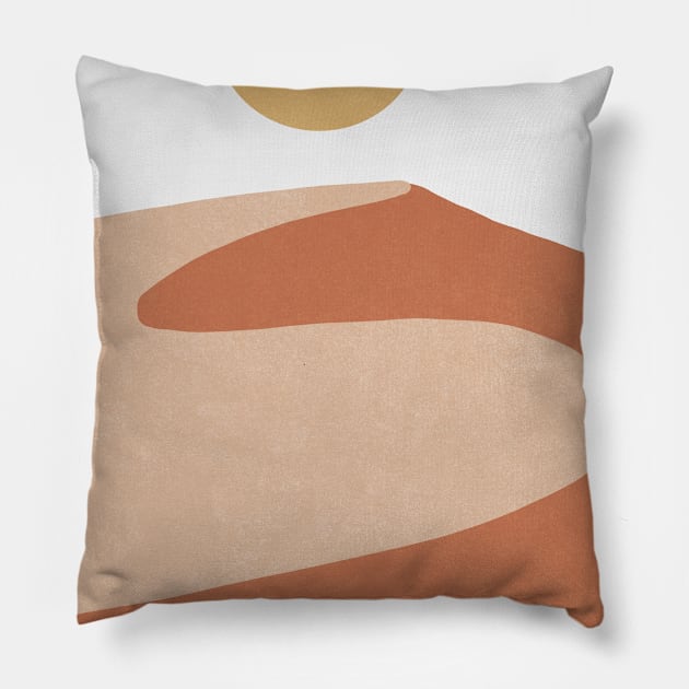 Desert Mountains #1 Pillow by DigitalCanvas