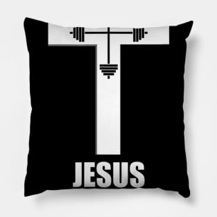 Jesus The Ultimate Deadlifter Christian Athlete Gym Workout Pillow