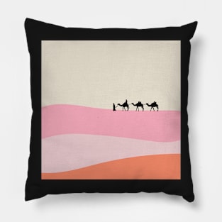 Camel caravan Pillow