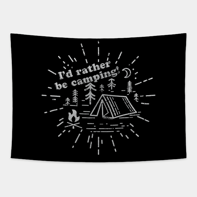 I'd rather be camping! (worn) [Rx-Tp] Tapestry by Roufxis