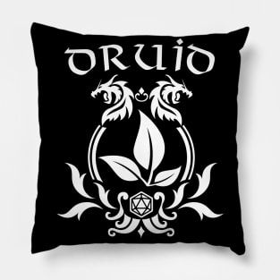 Dnd Druid Class Symbol Print Pillow