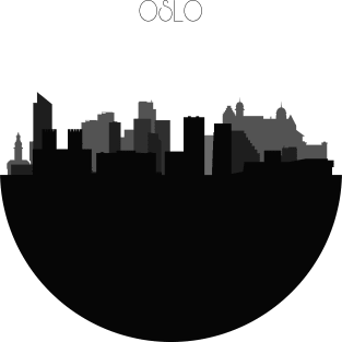 Oslo Skyline Magnet