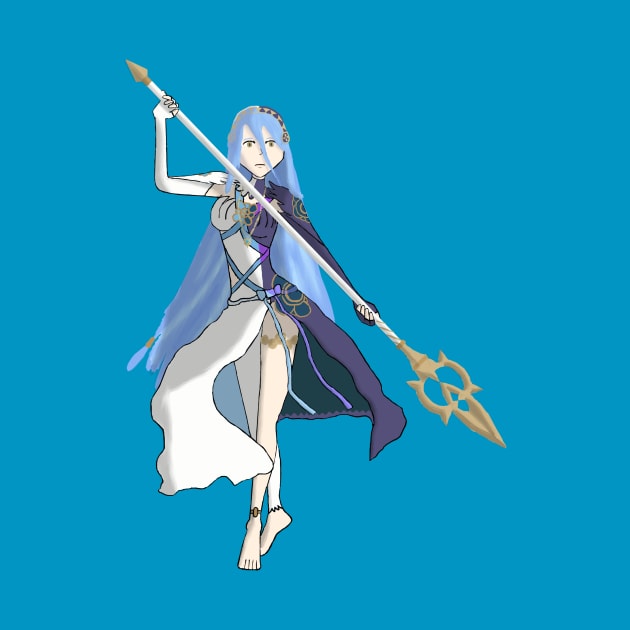 Azura, Lady of the Lake, My Queen drawing by lotrdude13