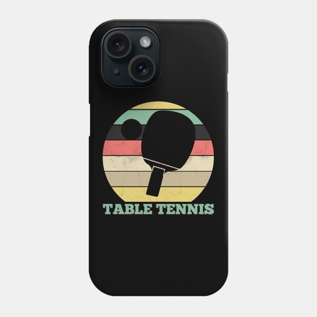 Retro Table Tennis Phone Case by Imutobi