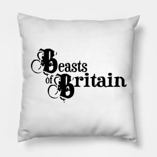 Beasts of Britain (black logo) Pillow