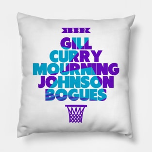 Charlotte Basketball 1992 Throwback Pillow