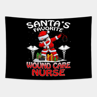 Santas Favorite Wound Care Nurse Christmas T Shirt Tapestry