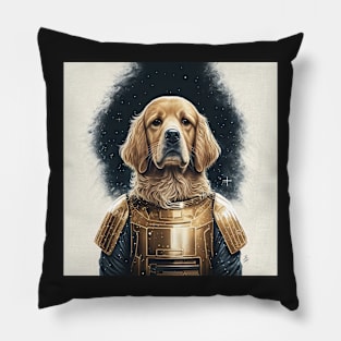 Golden Retriever Astronaut Suit Space The Force Pillow