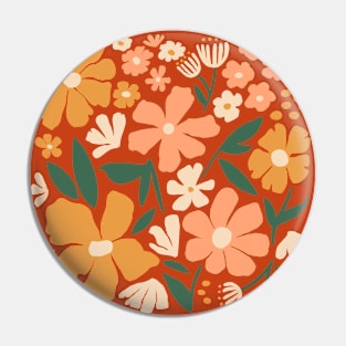 Blooming Garden on Mahogany Red Pin