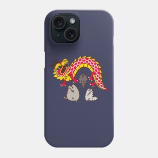 Year Of The Dragon - Cute Cats Celebrations Phone Case