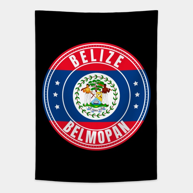 Belize Belmopan Tapestry by footballomatic