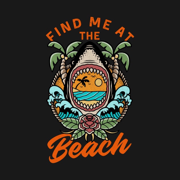 Find me at the beach by AllPrintsAndArt