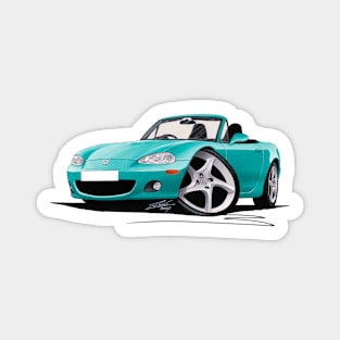 Mazda MX5 (Mk2) Turquoise Magnet