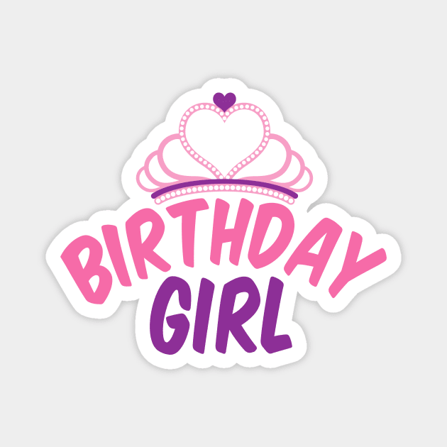 Birhday Girl Princess Party Magnet by epiclovedesigns