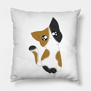 Cute Calico Cat Pillow