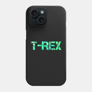 Teal 'T-REX' Typography Design Phone Case