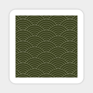 Waves (Olive Green) Magnet