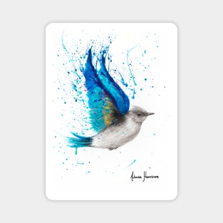 Blue Byron Bird Magnet