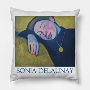 Sleeping Girl by Sonia Delaunay Pillow