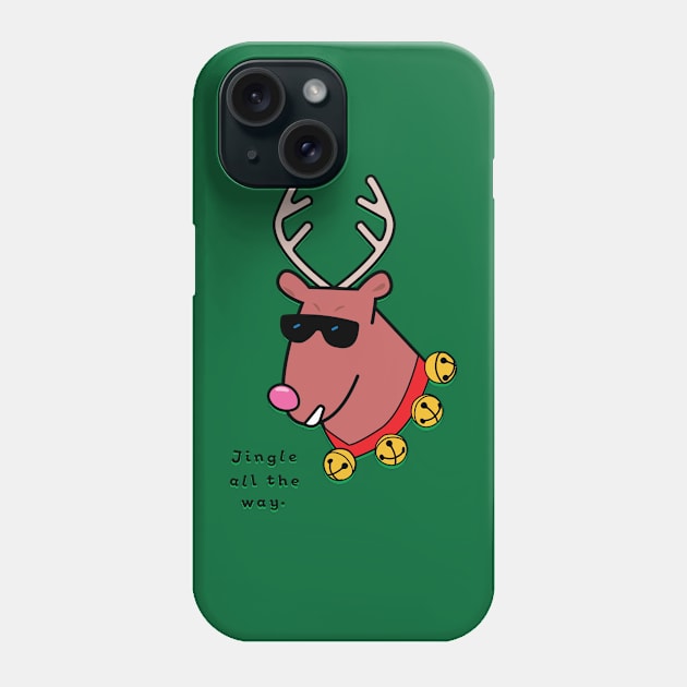 Reindeer Jingle Phone Case by Sanford Studio