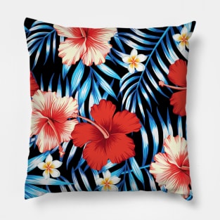 Hibiscus Floral pattern Pillow